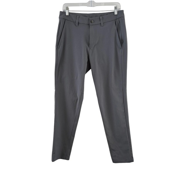 Lululemon Pants Mens 30 Gray Stretch Golf Casual Athletic Chino‎ Zip Pockets